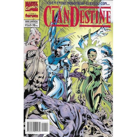 CLANDESTINE DE ALAN DAVIS Nº 1 AL 3 DE 9 ED.FORUM