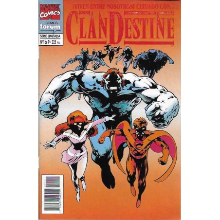 CLANDESTINE Nº 1 AL 3 DE 9 POR ALAN DAVIS ED.FORUM