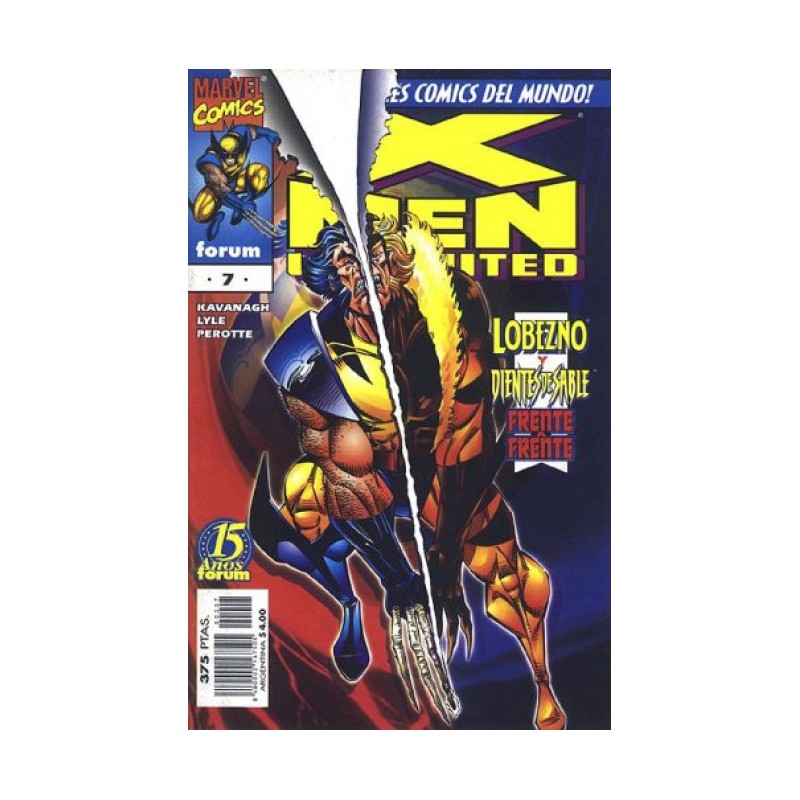 X-MEN UNLIMITED Nº 7 LOBEZNO Y DIENTES DE SABLE FRENTE A FRENTE