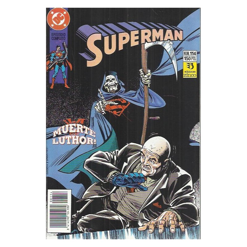 SUPERMAN VOL.2 ED.ZINCO Nº 114 DE 123 LA MUERTE DE LUTHOR