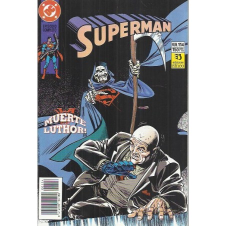 SUPERMAN VOL.2 ED.ZINCO Nº 114 DE 123 LA MUERTE DE LUTHOR