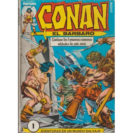 CONAN EL BARBARO VOL.1 ED.FORUM Nº 1 AL 10 EN DOS RETAPADOS