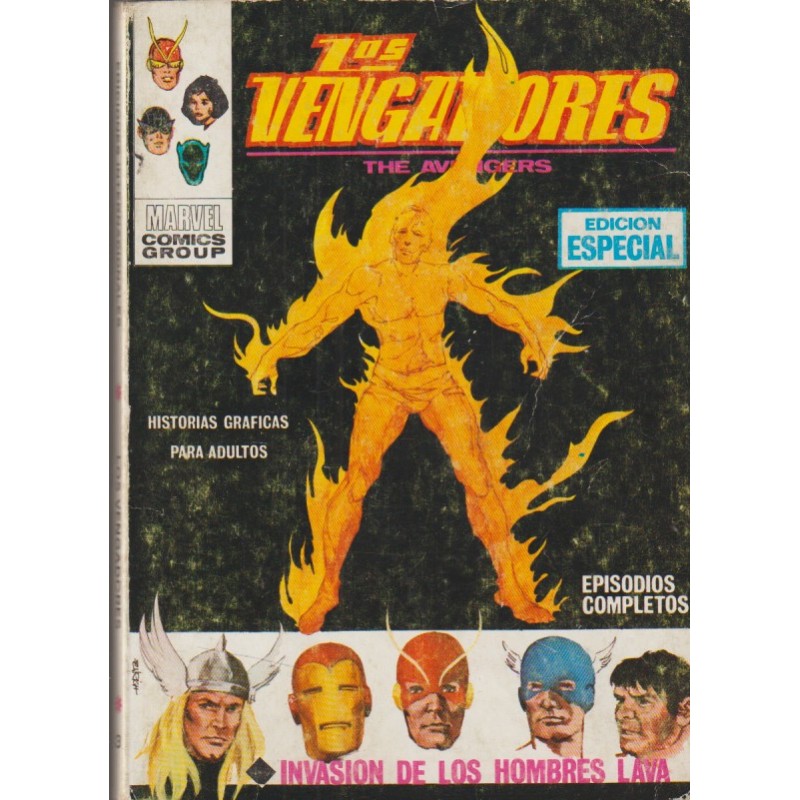 LOS VENGADORES ED.VERTICE VOL.1 Nº 3 LA INVASION DE LOS HOMBRES LAVA