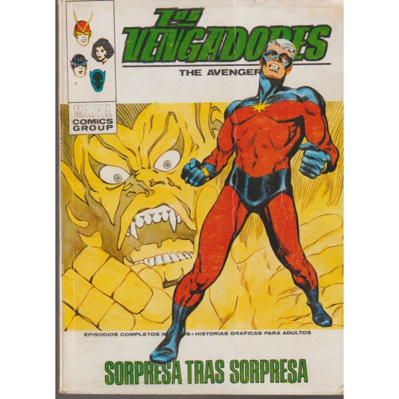 LOS VENGADORES ED.VERTICE VOL.1 Nº 43 SORPRESA TRAS SORPRESA