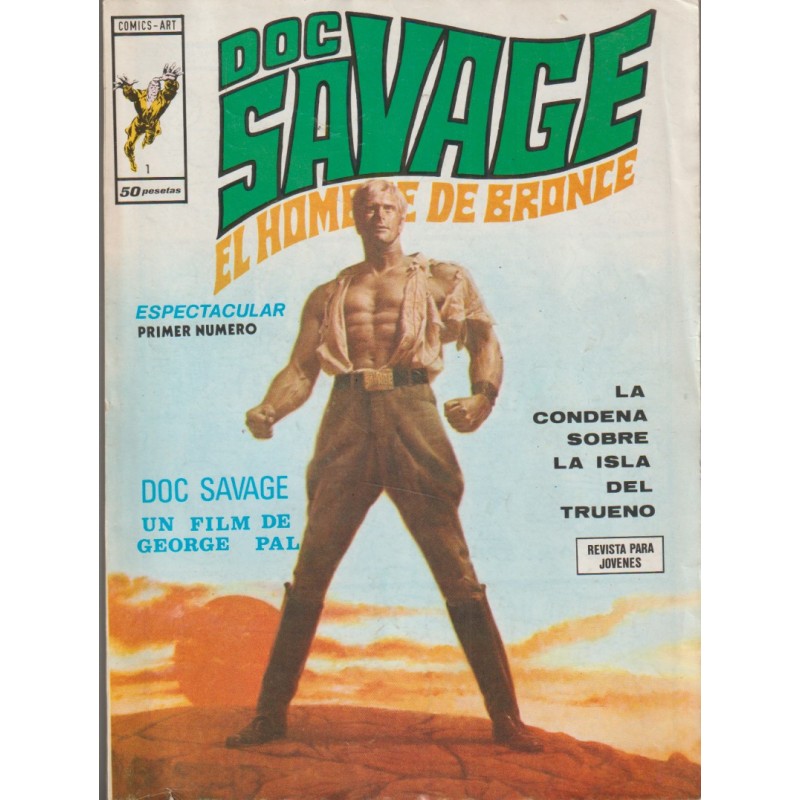 DOC SAVAGE EL HOMBRE DE BRONCE Nº 1 LA CONDENA SOBRE LA ISLA DEL TRUENO