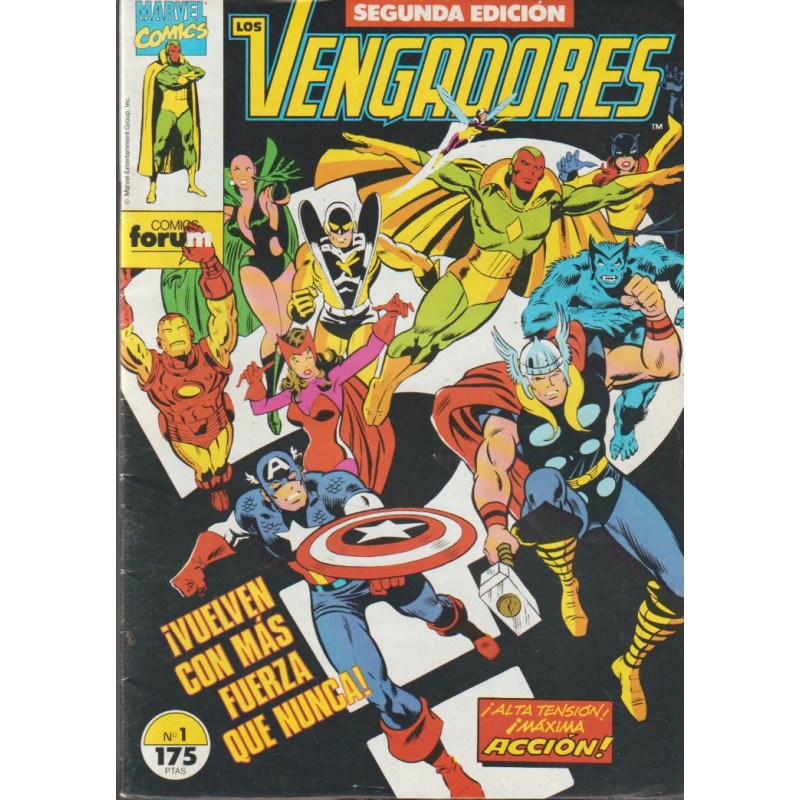 LOS VENGADORES VOL.1 , 2ª EDICION ED.FORUM NUMEROS SUELTOS DISPONIBLES