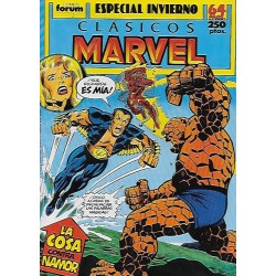 CLASICOS MARVEL ESPECIALES : CAPITAN AMERICA DE JIM STERANKO, DAREDEVIL DE ROY THOMAS Y BARRY WINDSOR SMITH,LA COSA CONTRA NAMOR DE JOHN BUSCEMA ,LOS VENGADORES LA LLEGADA DE LA VISION ,ESTELA PLATEADA DE BYRNE Y STAN LEE Y WARLOCK DE JIM STARLIN