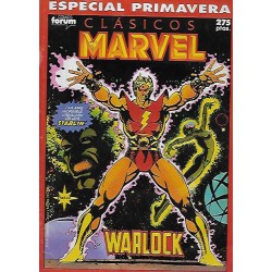 CLASICOS MARVEL ESPECIALES : CAPITAN AMERICA DE JIM STERANKO, DAREDEVIL DE ROY THOMAS Y BARRY WINDSOR SMITH,LA COSA CONTRA NAMOR DE JOHN BUSCEMA ,LOS VENGADORES LA LLEGADA DE LA VISION ,ESTELA PLATEADA DE BYRNE Y STAN LEE Y WARLOCK DE JIM STARLIN