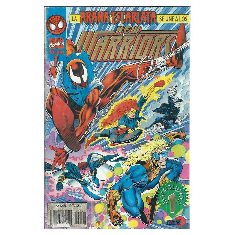 THE NEW WARRIORS VOL.3 Nº 1 CON LA ARAÑA ESCARLATA