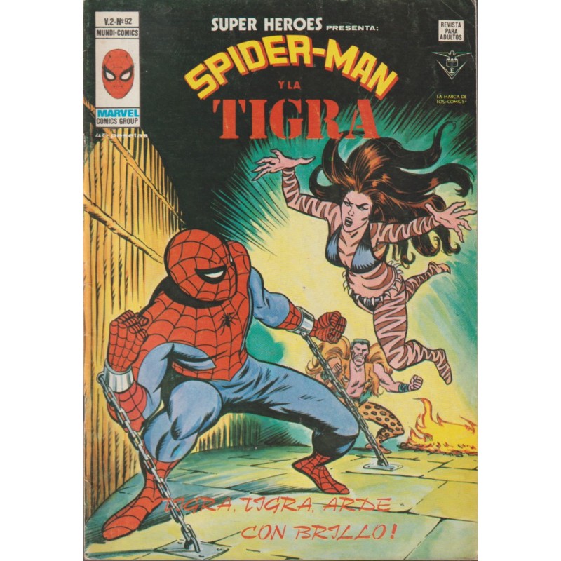 SUPER HEROES PRESENTA VOL.2 ED.VERTICE Nº 92 SPIDERMAN Y LA TIGRA