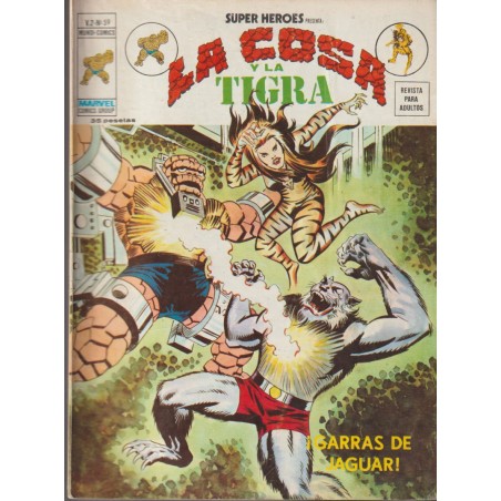 SUPER HEROES PRESENTA ED.VERTICE VOL.2  n. 59 LA COSA Y TIGRA ¡ GARRAS DE JAGUAR ¡