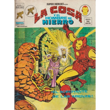 SUPER HEROES PRESENTA ED.VERTICE VOL.2  n. 47 LA COSA Y EL HOMBRE DE HIERRO ¡ EL ACECHANTE DE LAS ARENAS ¡