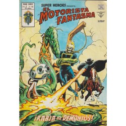 SUPER HEROES PRESENTA VOL.2 ED.VERTICE Nº 110  EL MOTORISTA FANTASMA ¡ RABIA DE DEMONIOS ¡