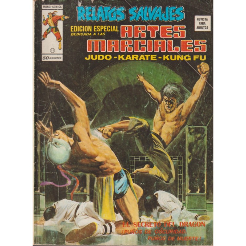 RELATOS SALVAJES ARTES MARCIALES JUDO-KARATE-KUNG-FU Nº 14 SANG-CHI : EL SECRETO DEL DRAGON