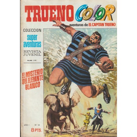 TRUENO COLOR 1ª EPOCA ED.BRUGUERA Nº 34 : EL MISTERIO DEL ELEFANTE BLANCO