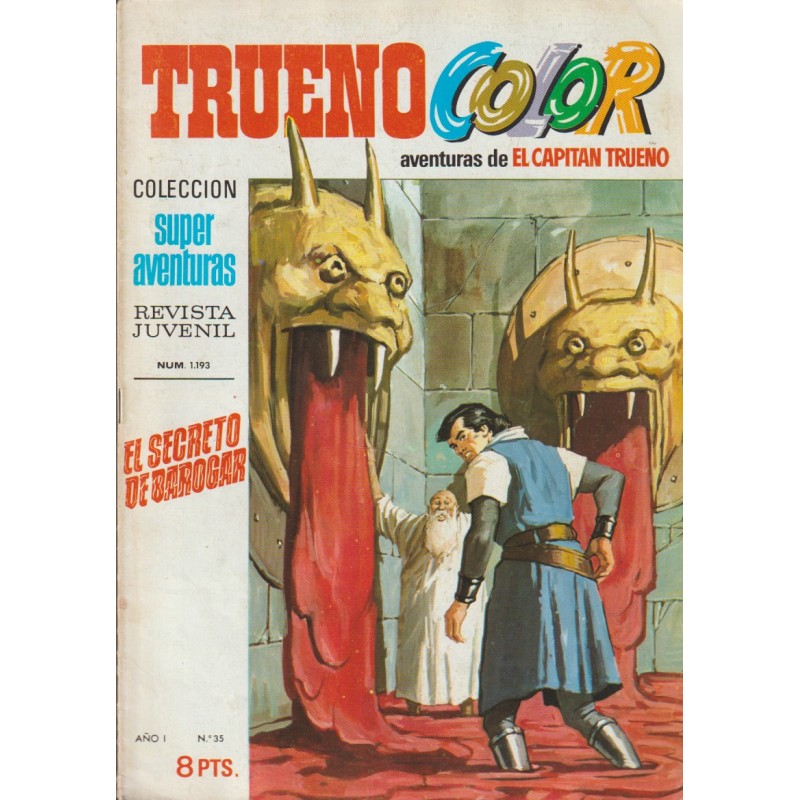 TRUENO COLOR 1ª EPOCA EDITORIAL BRUGUERA  n. 35 - EL SECRETO DE BAROGAR