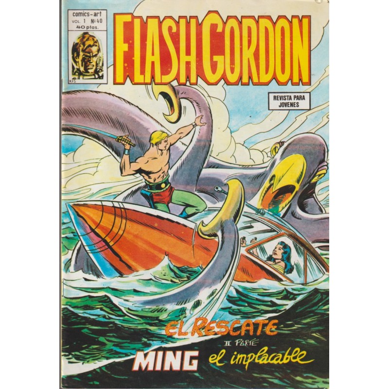 FLASH GORDON ED.VERTICE VOL.1 Nº 40 EL RESCATE II PARTE Y MING EL IMPLACABLE