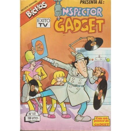 BICHOS Nº 43 PRESENTA AL INSPECTOR GADGET , CON POSTER