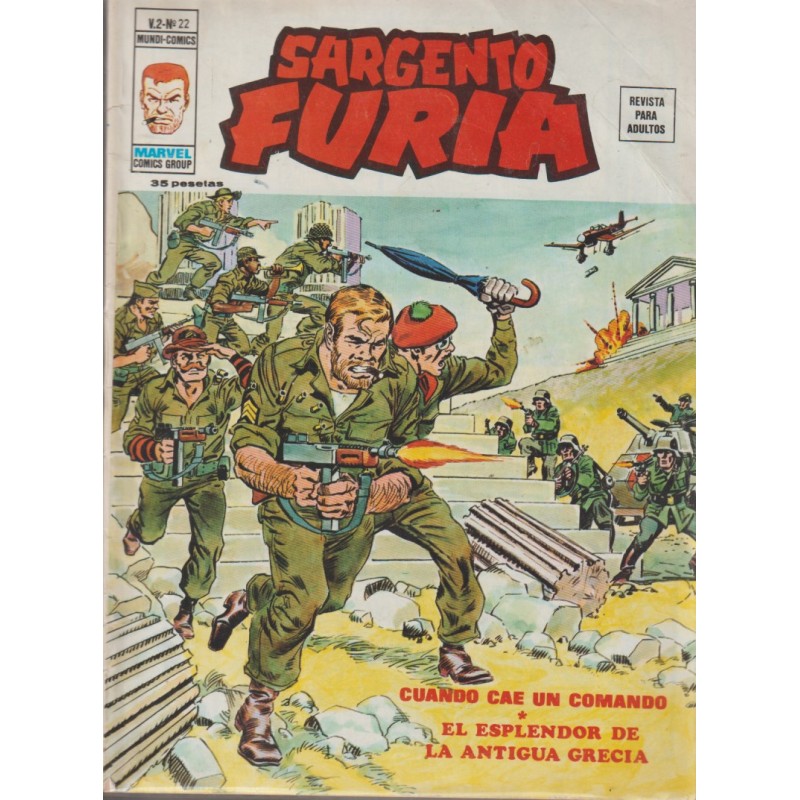 SARGENTO FURIAS VOL.2 ED.VERTICE Nº 22 : CUANDO CAE UN COMANDO , EL ESPLENDOR DE LA ANTIGUA GRECIA