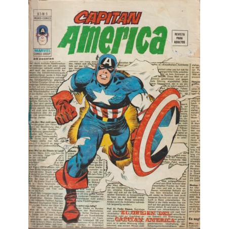 CAPITAN AMERICA ED.VERTICE VOL.3 Nº 5 EL ORIGEN DEL CAPITAN AMERICA