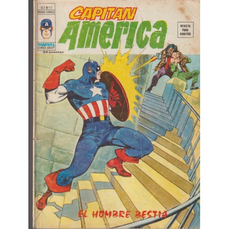 CAPITAN AMERICA ED.VERTICE VOL.3 Nº 11 EL HOMBRE BESTIA