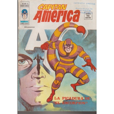 CAPITAN AMERICA ED.VERTICE VOL.3 Nº 12 LA PICADURA DEL ESCORPION