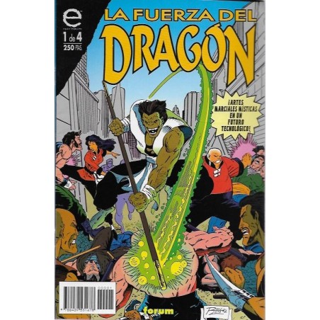 EPIC COMIC LA FUERZA DEL DRAGON Nº 1 DE 4 , ¡ ARTES MARCIALES MISTICAS EN UN FUTURO TECNOLOGICO ¡