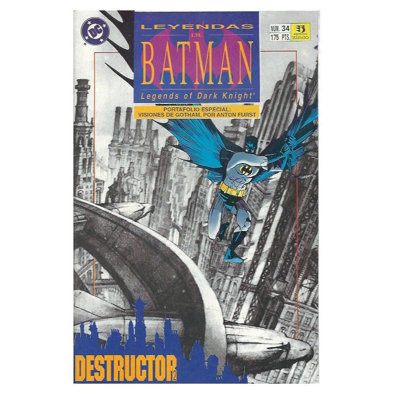 LEYTENDAS DE BATMAN ED.ZINCO Nº 34 DESTRUCTOR