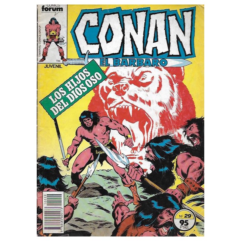 CONAN EL BARBARO VOL.1 ED.FORUM Nº 29 LOS HIJOS DEL DIOS OSO