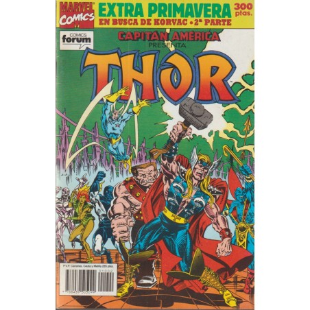 CAPITAN AMERICA PRESENTA THOR EN BUSCA DE KORVAC 2ª PARTE EXTRA PRIMAVERA 1992