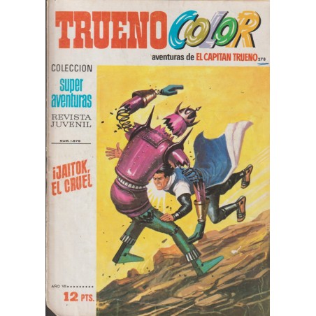 TRUENO COLOR 1º EPOCA EDITORIAL BRUGUERA  n. 278 ¡JAITOK_ EL CRUEL!