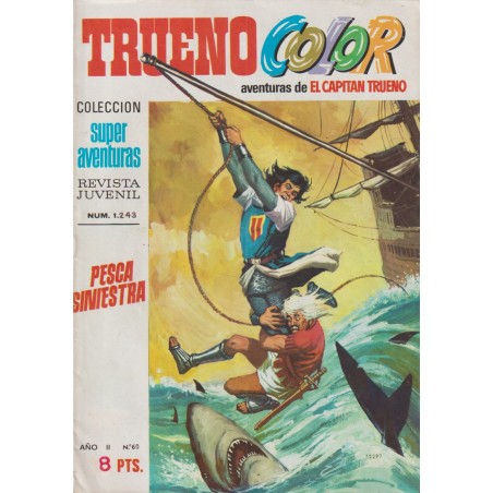 TRUENO COLOR 1ª EPOCA ED.BRUGUERA Nº 60 PESCA SINIESTRA