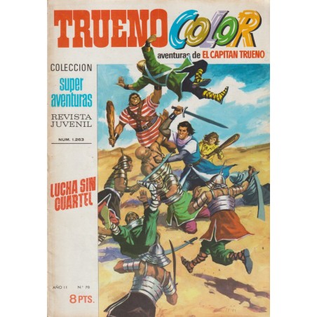 TRUENO COLOR 1ª EPOCA EDITORIAL BRUGUERA  n. 70 LUCHA SIN CUARTEL