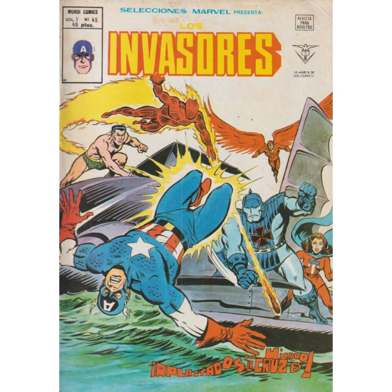 SELECCIONES MARVEL PRESENTA n. 45 LOS INVASORES ¡ APLASTADOS POR LA CRUZ DE HIERRO ¡