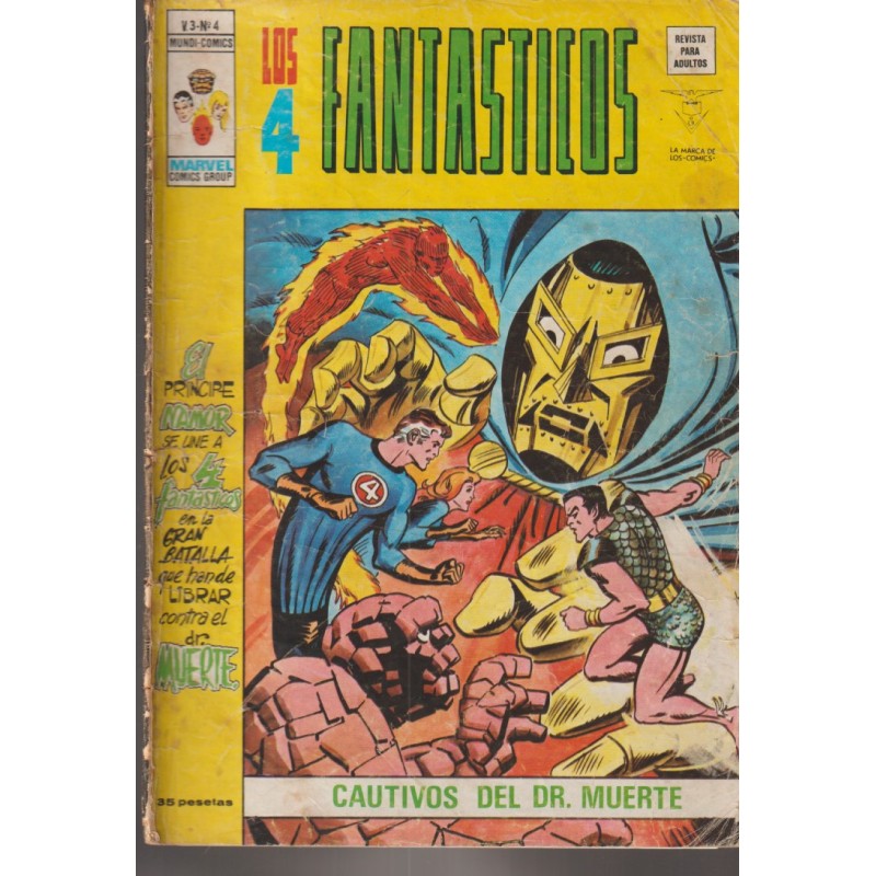 LOS 4 FANTASTICOS ED.VERTICE VOL.3 Nº 4 CAUTIVOS DEL DR.MUERTE