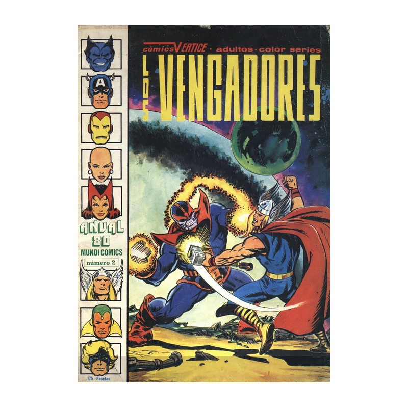 LOS VENGADORES MUNDI COMICS ANUAL 80 ED.VERTICE