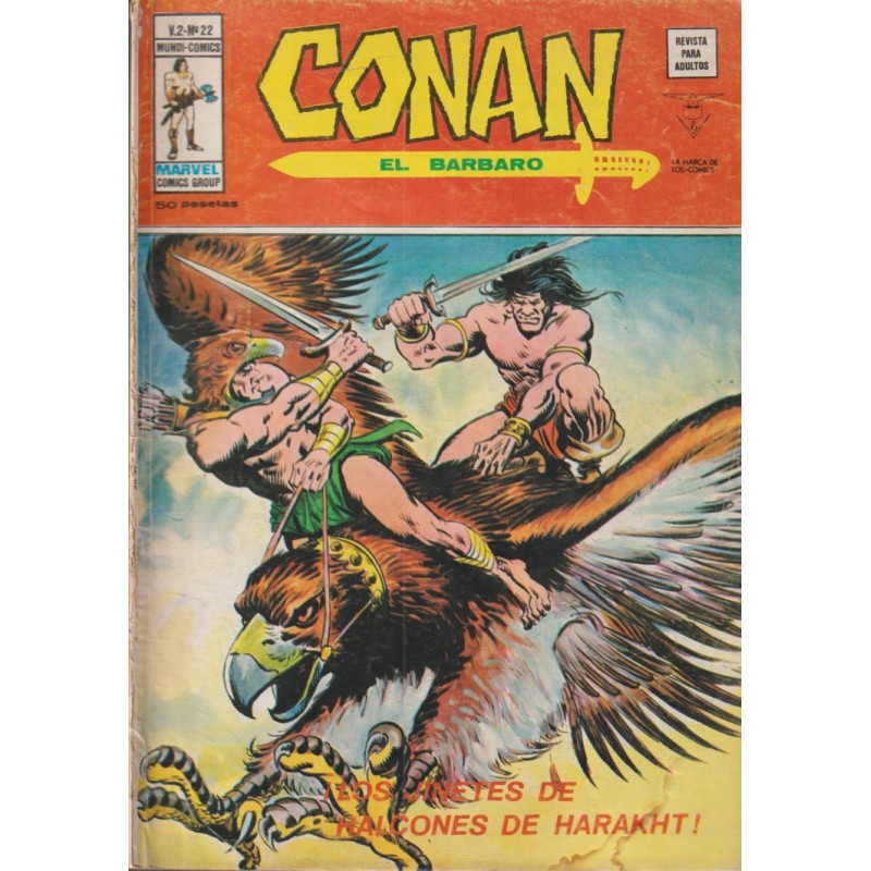 CONAN EL BARBARO VOL.2 ED.VERTICE Nº 22 LOS JINETES DE HALCON ES DE HARAKHT ¡