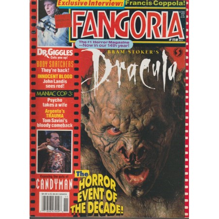 FANGORIA LA REVISTA OFICIAL DEL CINE FANTASTICO USA Nº 117,118,120,121 Y 124
