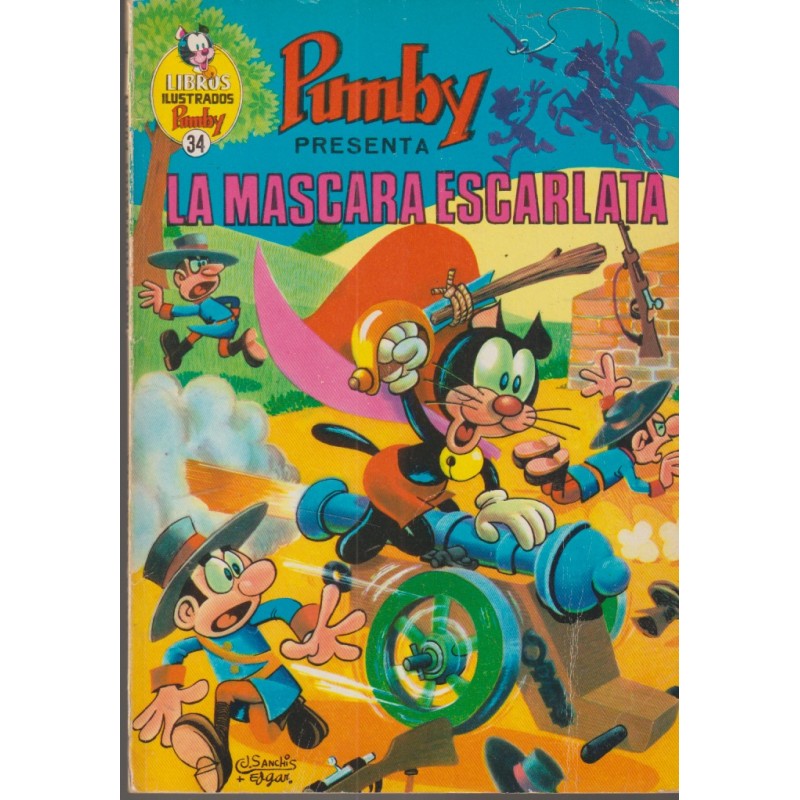 PUMBY Nº 34 LIBROS ILUSTRADOS NUMERO 34 :LA MASCARA ESCARLATA