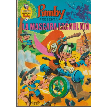 PUMBY Nº 34 LIBROS ILUSTRADOS NUMERO 34 :LA MASCARA ESCARLATA