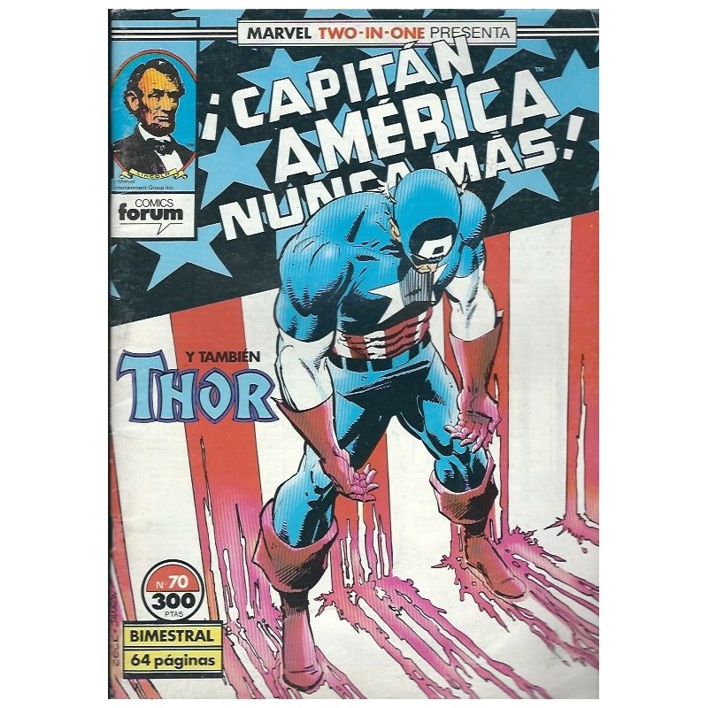 CAPITAN AMERICA VOL.1 Nº 70 ED.FORUM ¡ CAPITAN AMERICA NUNCA MAS ¡