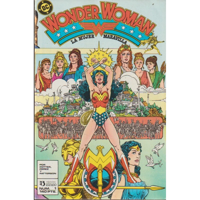 WONDER WOMAN ED.ZINCO DE GEORGE PEREZ Nº 1 AL 17 , EXCELENTE ESTADO PERO PROCEDENTES DE RETAPADO