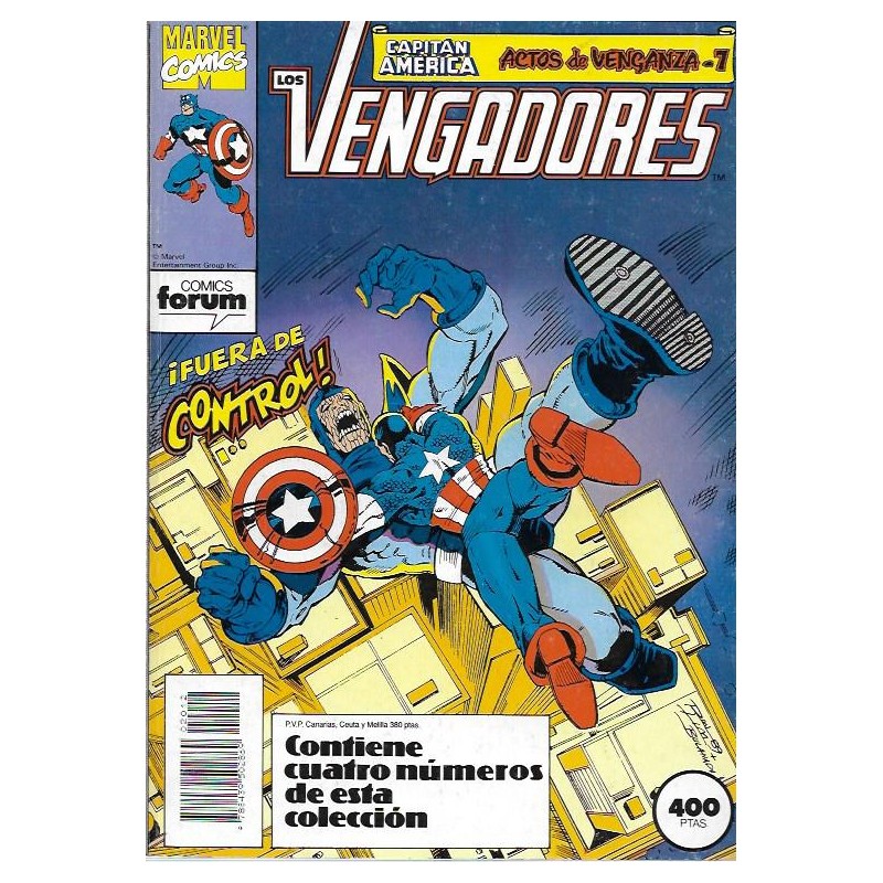 LOS VENGADORES VOL.1 ED.FORUM NUMEROS 96 AL 99, RETAPADO