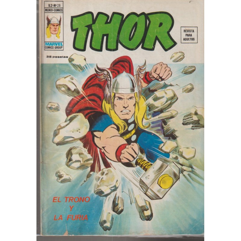 THOR ED.VERTICE VOL.2 Nº 28 EL TRONO Y LA FURIA ¡