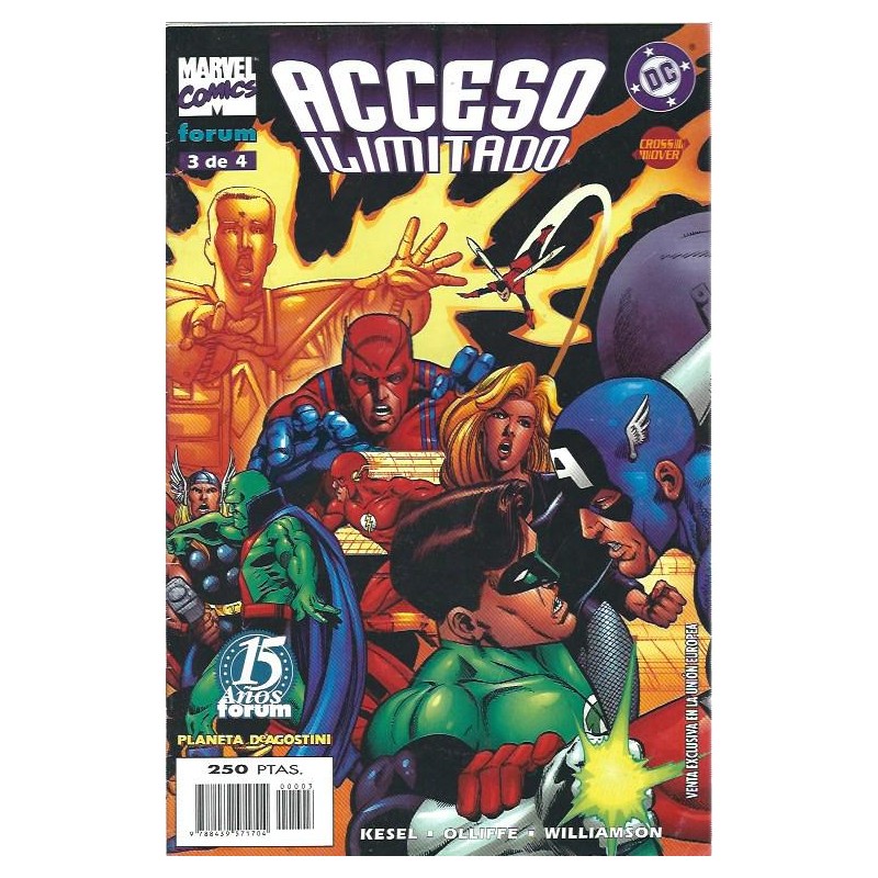 ACCESO ILIMITADO COL.COMPLETA 4 COMICS MARVEL DC