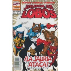 CAPITAN AMERICA y LOBEZNO -JAURIA DE LOBOS_COLECCION COMPLETA 5 COMIC-BOOKS DOBLES