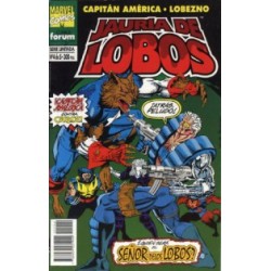 CAPITAN AMERICA y LOBEZNO -JAURIA DE LOBOS_COLECCION COMPLETA 5 COMIC-BOOKS DOBLES