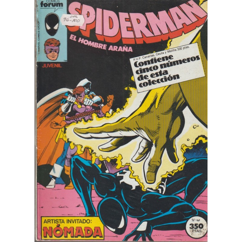 SPIDERMAN VOL.1 ED.FORUM RETAPADO CON LOS NUMEROS 96 AL 100