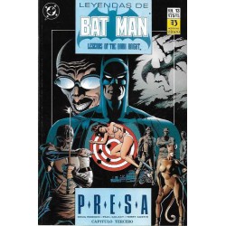 LEYENDAS DE BATMAN ED.ZINCO Nº 11 AL 15 PRESA POR DOUG MOENCH Y PAUL GULACY