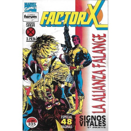 FACTOR X VOL.1 ED.FORUM Nº 89 FACTOR X LA ALIANZA FALANGE 1ª PARTE SIGNOS VITALES